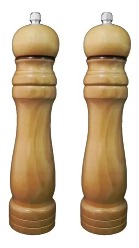 Pimentero Madera 25cm Molinillo Pimienta Muela Ceramica Wood
