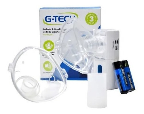Imagem 2 de 8 de Inalador Nebulizador Portátil Nebmesh Ultrassônico G-tech