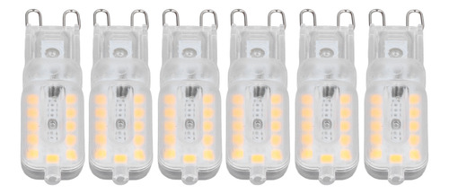 6 Bombillas Led G9 De 5 W Con Cubierta Transparente 22 Led