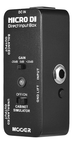 Simulador De Pedal De Efeito Mooer Cabinet Direct Di Metal D
