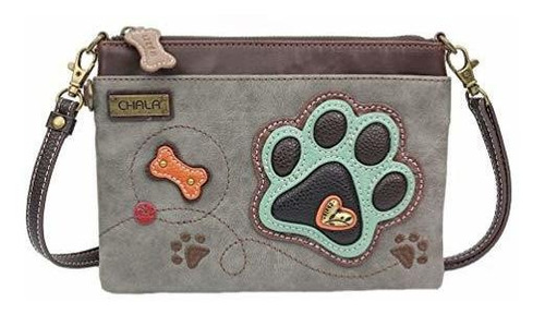 Chala Paw Print Mini Crossbody Bolso De Mano Para Amantes De