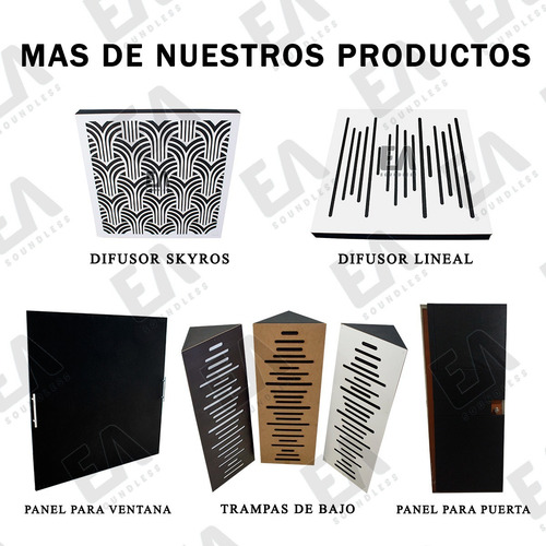 Imagen 6 de 8 de Panel Espumas Acústicas X6und 50x50x5cm Grabación Acústico