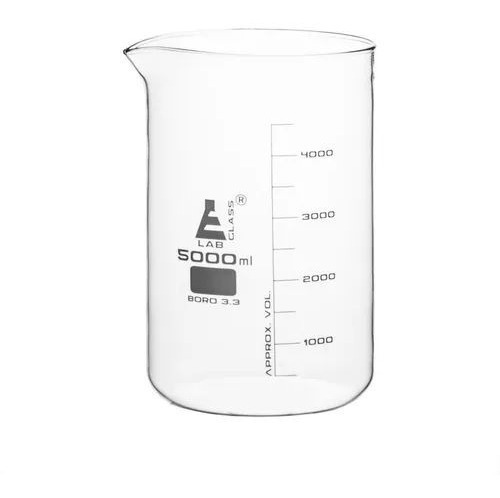 Vaso De Precipitado 5000ml Vidrio Boro 3.3 Graduado *inlabs*