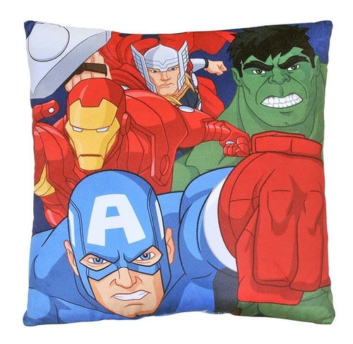 Cojín Decorativo 40x40 Cm Avengers Héroes Sofá Pieza