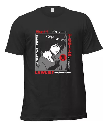 Remera Anime Death Note L Lawliet A2 Unisex