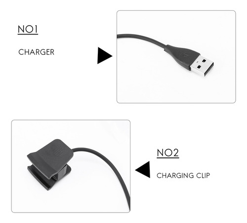Para Carregador Fitbit Alta Hr, Cabo De Carregamento Usb De