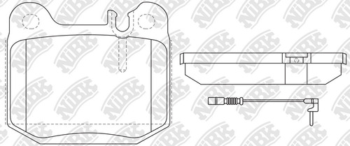 Pastillas De Frenos  Nibk Mercedes Benz Ml430 1998-2005