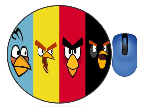 Mouse Pad Angry Birds 6 Redondo