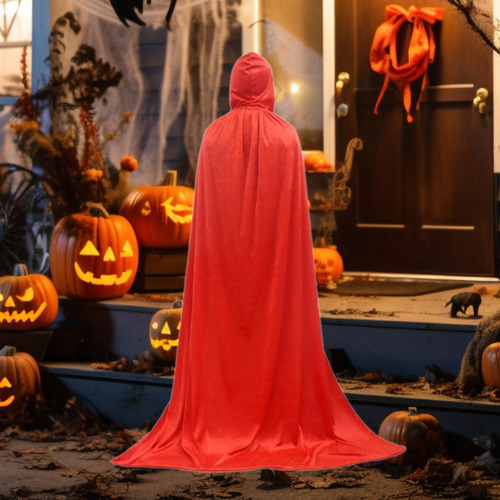 Con Capucha Para Halloween, Capa Suave Para Discoteca,