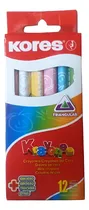 Comprar Creyones De Cera Triangulares Kores ( 12 Colores )