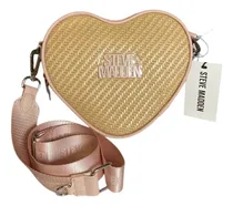 Comprar Bolso Crossbody Steve Madden Sintético Rosa Acabado De Los Herrajes Níquel Color Beige Diseño De La Tela Tejido