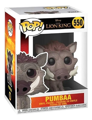 Funko Pop Rey Leon Pumbaa 550 Original Disney Scarlet Kids