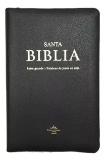 Biblia Con Cierre Letra Grande Negro - Reina Valera 1960