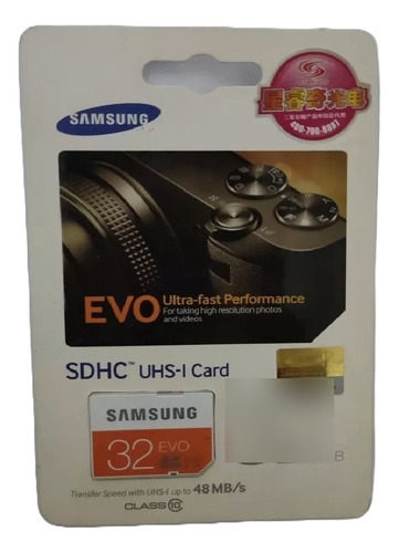 Tarjeta De Memoria Samsung Evo Uhs-i 32 Gb