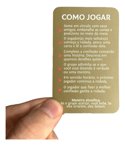 Confissões Proibidas - Jogo De Cartas Ext Games