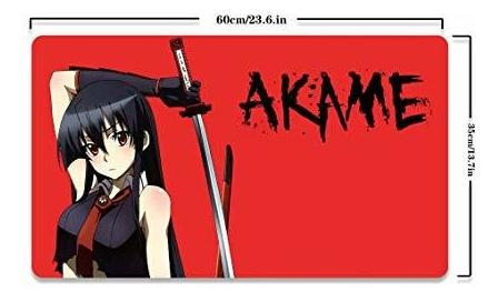 Mouse pad 57 lanyu Anime Game Mouse pad Large Desk pad Keyboard pad Computer Desk pad Office Mouse pad Esdese Esdeath Tatsumi Akame Night Raid Mouse pad Desktop pad Table Mats Compatible for Akame ga Kill