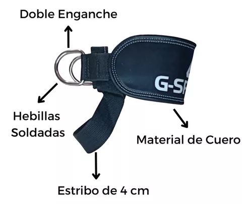 Enganche tobillera de cuero para polea