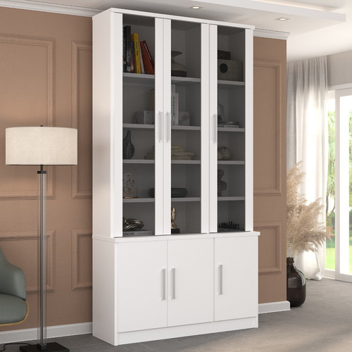 Imagen 2 de 8 de Biblioteca Cristalero - Estantes 25 Mm - 117x223x039 - 1280v