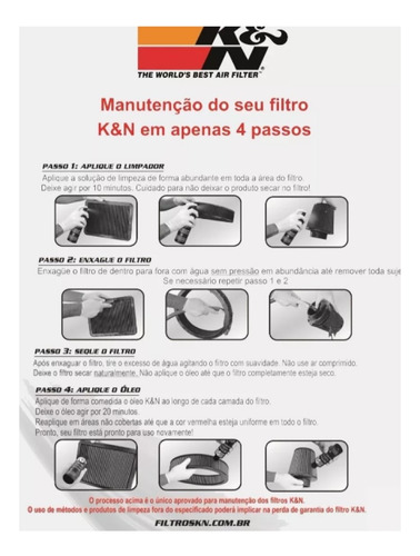 Filtro De Ar E Kit De Limpeza K&n - Yamaha Mt03 / Yzf R3.