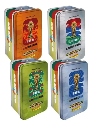 Lata Fifa World Cup 2026 Adrenalyn + 8 Envelopes Copa Panini