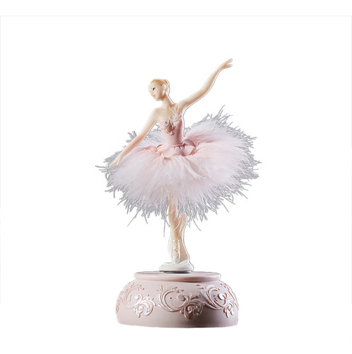 Caja De Música Ballerina Dancing Swan Girl Lake Ca,