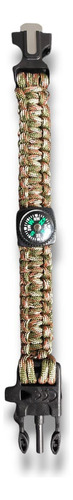 Pulsera Tactica  Militar  Para Supervivencia Con Brujula -