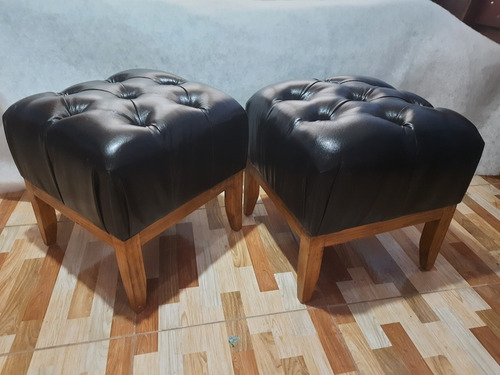 Puff Con Bastidor De Madera