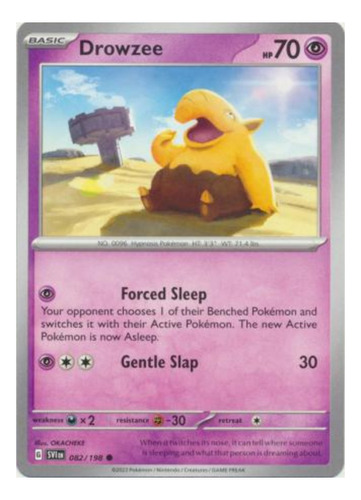 Tarjeta Pokemon Drowzee 082/198 C Scarlet & Violet