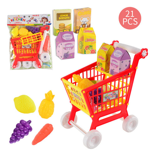 Fweaad Mini Carrito De Compras Para Niños Play House, 21