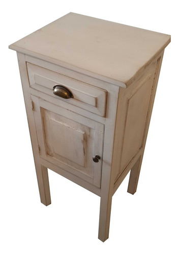 Imagen 3 de 10 de Mesa De Luz Madera Maciza Estilo Antigua Vintage Decapada