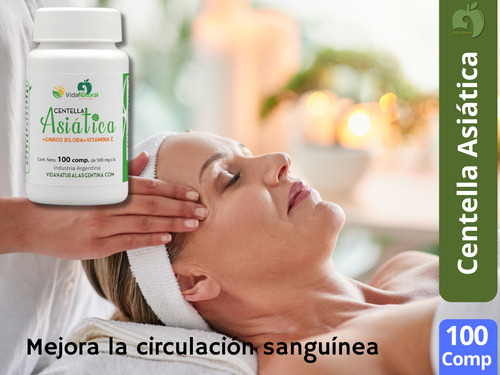Centella Asiática, Ginkgo Biloba, Vitamina C - Vida Natural