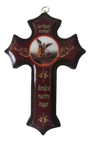 Cruz De Madera - Cristo Guadalupe Medalla Milagrosa Benito