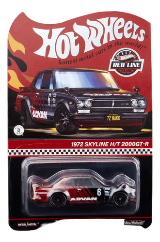 Nissan Skyline Gt-r Hot Wheels Rlc Red Line Club Hwc Advan