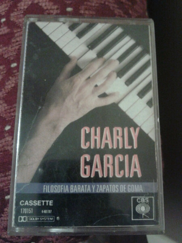 Cassette Charly García. Filosofía Barata Y Zapatos De Goma