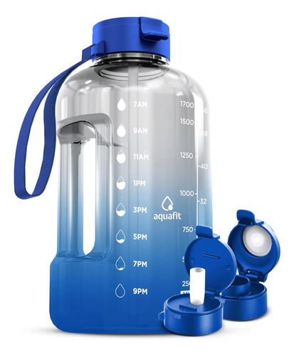 Aquafit Botella De Agua De Medio Galón Con Tiempos Para Bebe