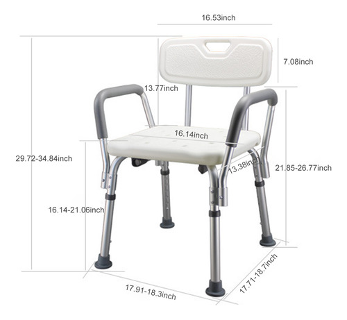 Banco De Ducha, Silla Antideslizante Para Discapacitados, Ba