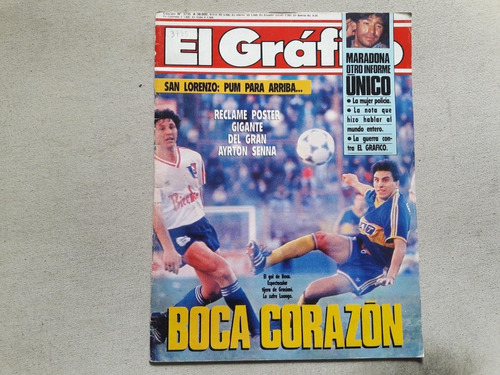 Revista El Grafico N° 3735 Año 1991 Bessone Casla Senna