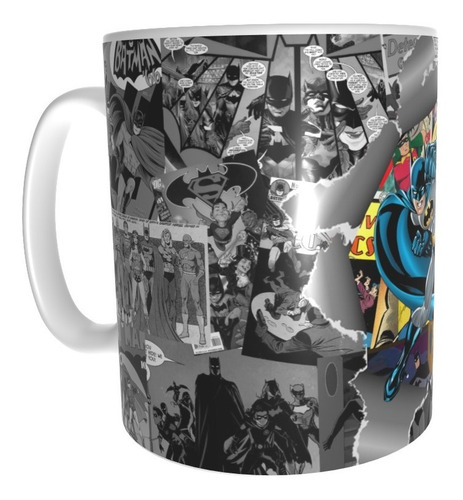 Imagen 2 de 4 de Taza Comics Coleccionable Batman Bruce Wayne Dc Comics #02