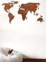 Comprar Mapa Pequeño En Madera Plano - Decoración De Pared