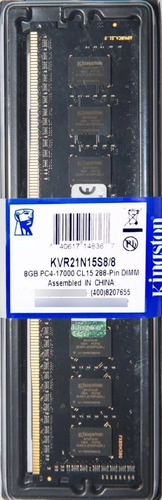 Memória Kingston Ddr4 8gb 2133 Mhz Desktop Kit C/20 Unidades
