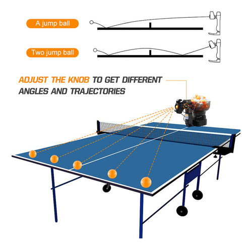 Robot De Tenis De Mesa Para Entrenamiento Con Pelotas Reglam