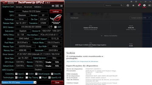 Pc Gamer Ryzen 5 3350g 16gb Rx 570 4gb