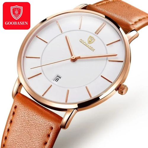 Reloj De Cuarzo Para Hombre Cooperson 701 Rose Shell White M