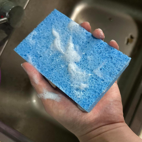 36 Pk Pop-up Compressed Cellulose Sponges, Heavy Duty Scr...