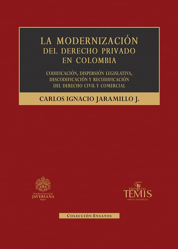 La Modernización Del Derecho Privado En Colombia, De Carlos Ignacio Jaramillo Jaramillo. Editorial Temis, Tapa Dura, Edición 2020 En Español