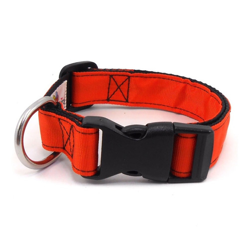 Collar Para Perro Ajustable Talla M - Color Naranja - Xhaira