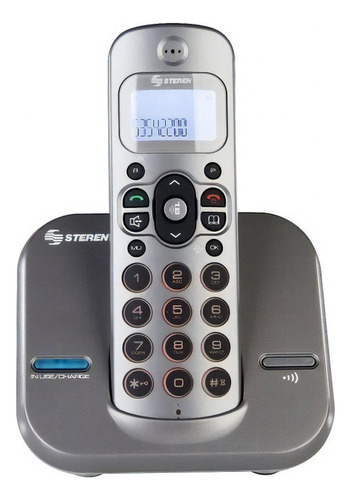 Teléfono Inalámbrico Steren Tel-2414 Dect 6.0 Identificador Color Gris