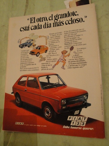 Publicidad Fiat 133 Año 1979