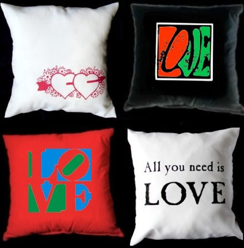 Almohadones Personalizados San Valentín Dia Enamorados 40x40