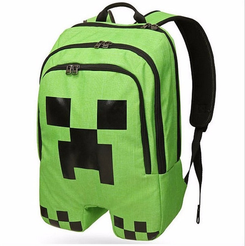 Mochila Minecraft Creeper Importada Original * Promoção *